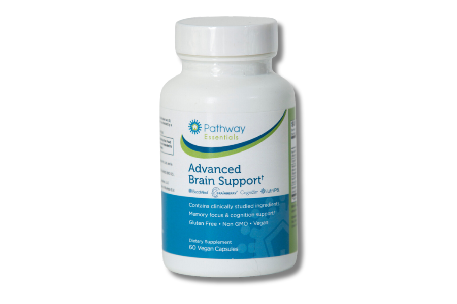 Pathway Essentials Advanced Brain Support Bottle – Brain Health Supplement with Clinically Studied Ingredients for Memory, Focus, and Cognition Support