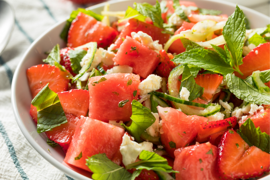 Watermelon Feta Salad with Mint: A Summer Potluck Hit