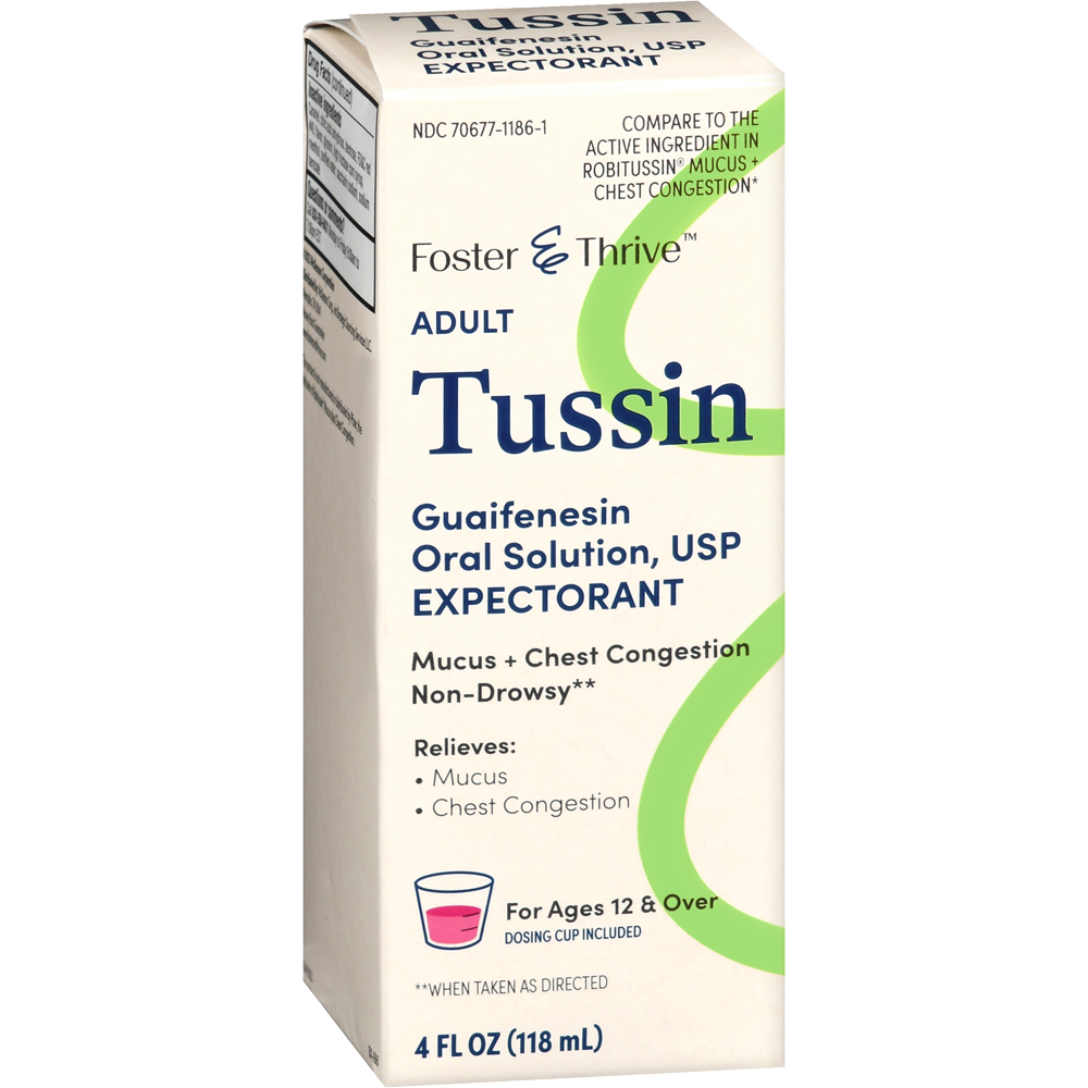 Foster & Thrive Adult Tussin Guaifenesin Oral Solution