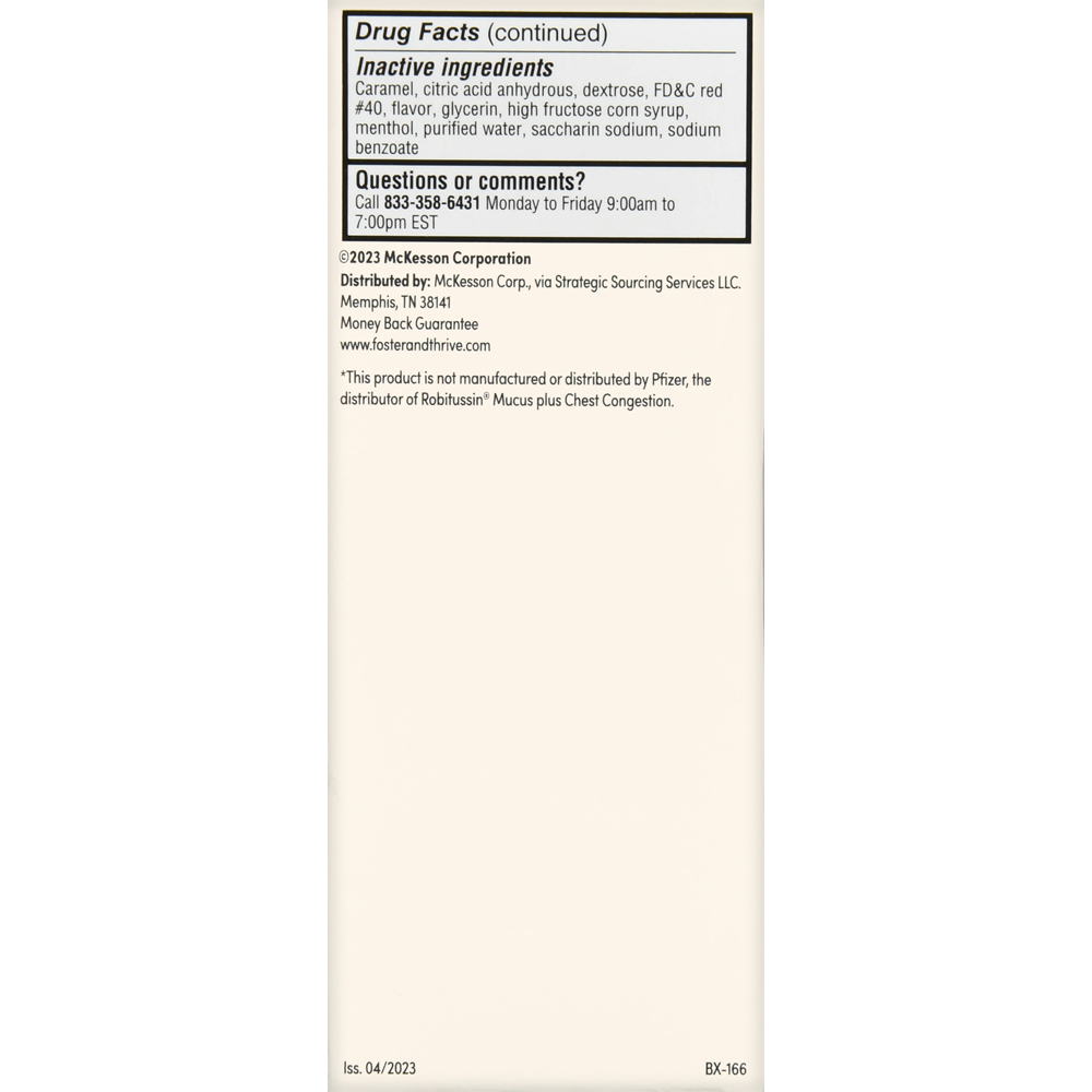 Foster & Thrive Adult Tussin Guaifenesin Oral Solution