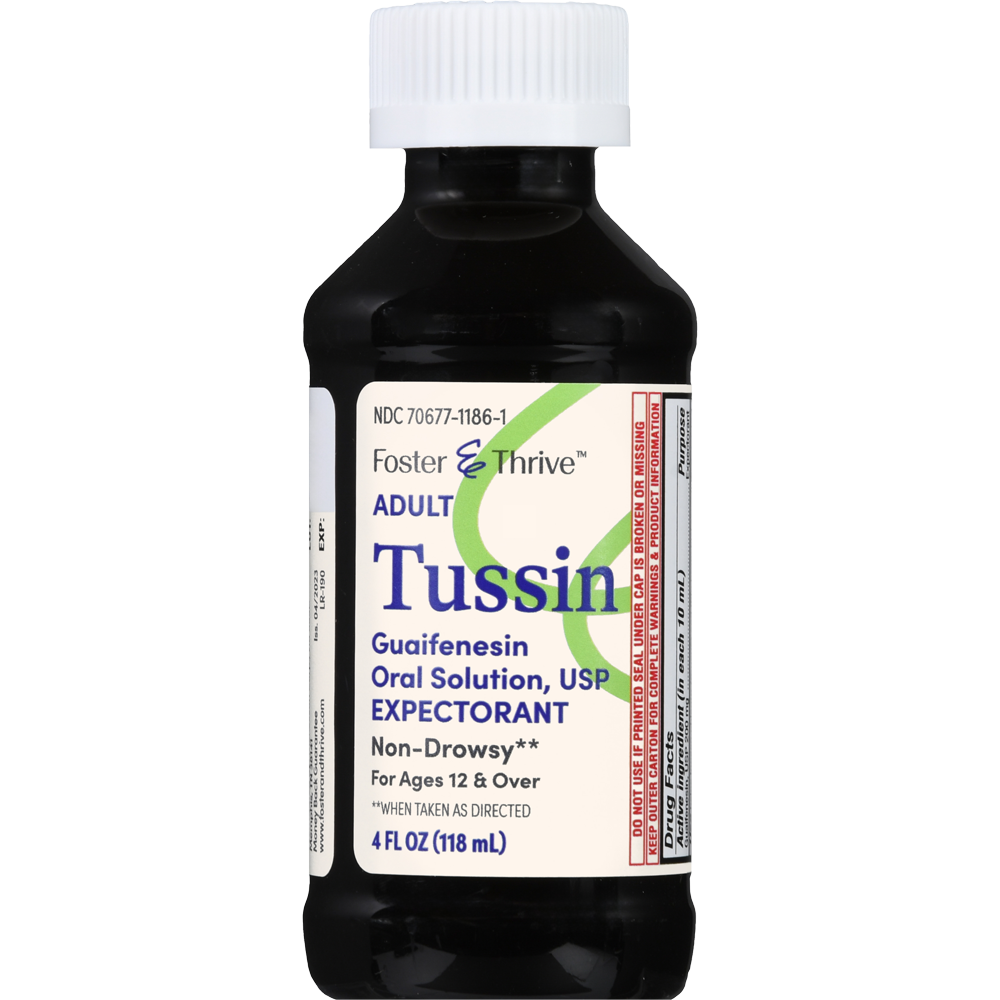 Foster & Thrive Adult Tussin Guaifenesin Oral Solution
