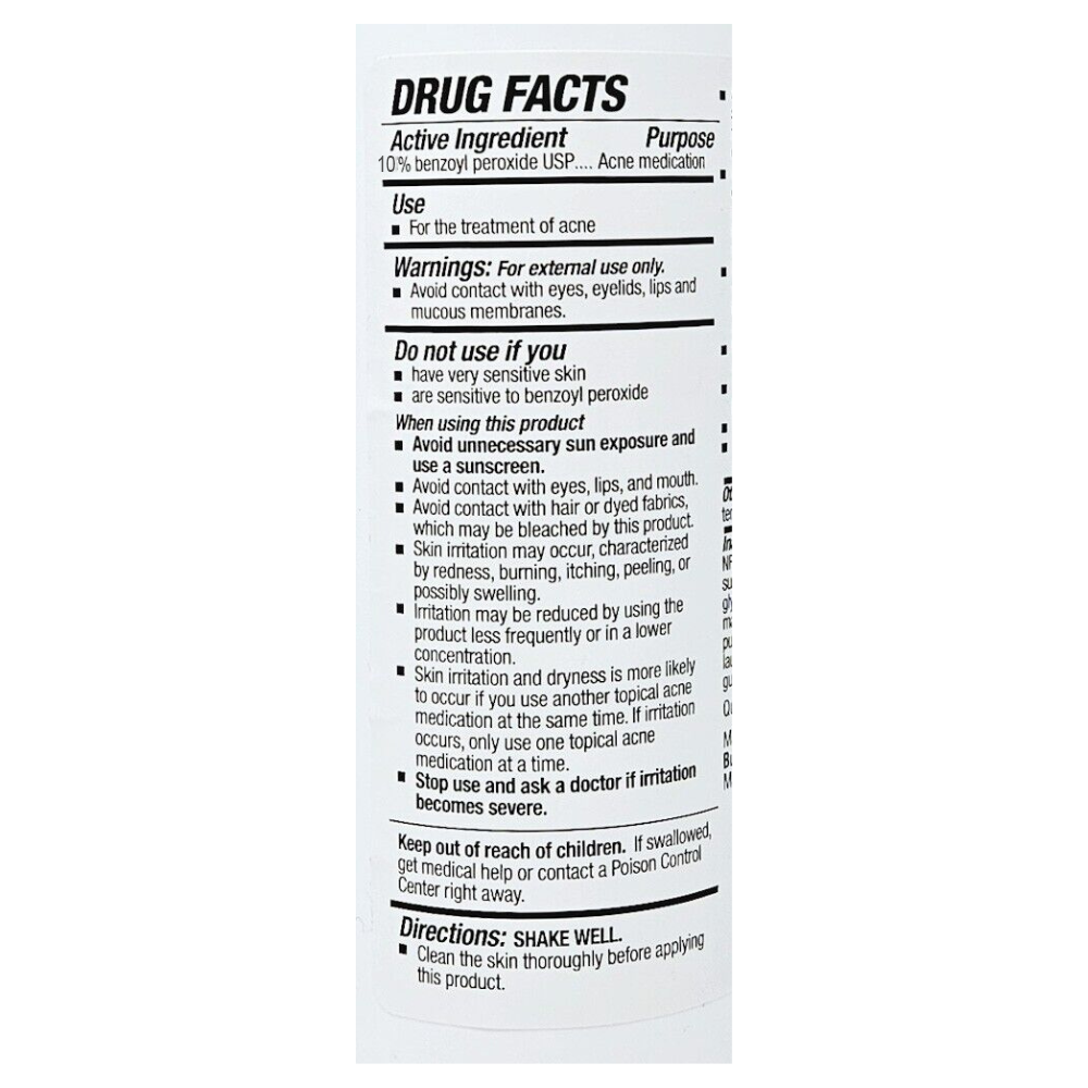 Benzoyl Peroxide Topical Wash 10%