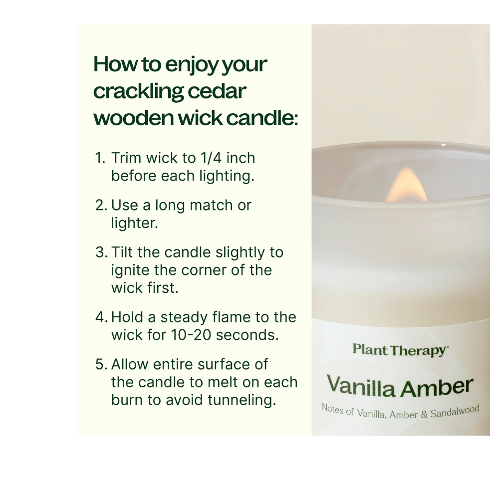 VANILLA AMBER NATURALLY SCENTED CANDLE
