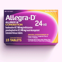 Thumbnail for Allegra-D Allergy & Congestion 24 Hour Tablets