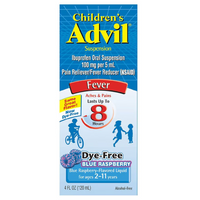 Thumbnail for Children's Advil Suspension Dye-free Blue Raspberry