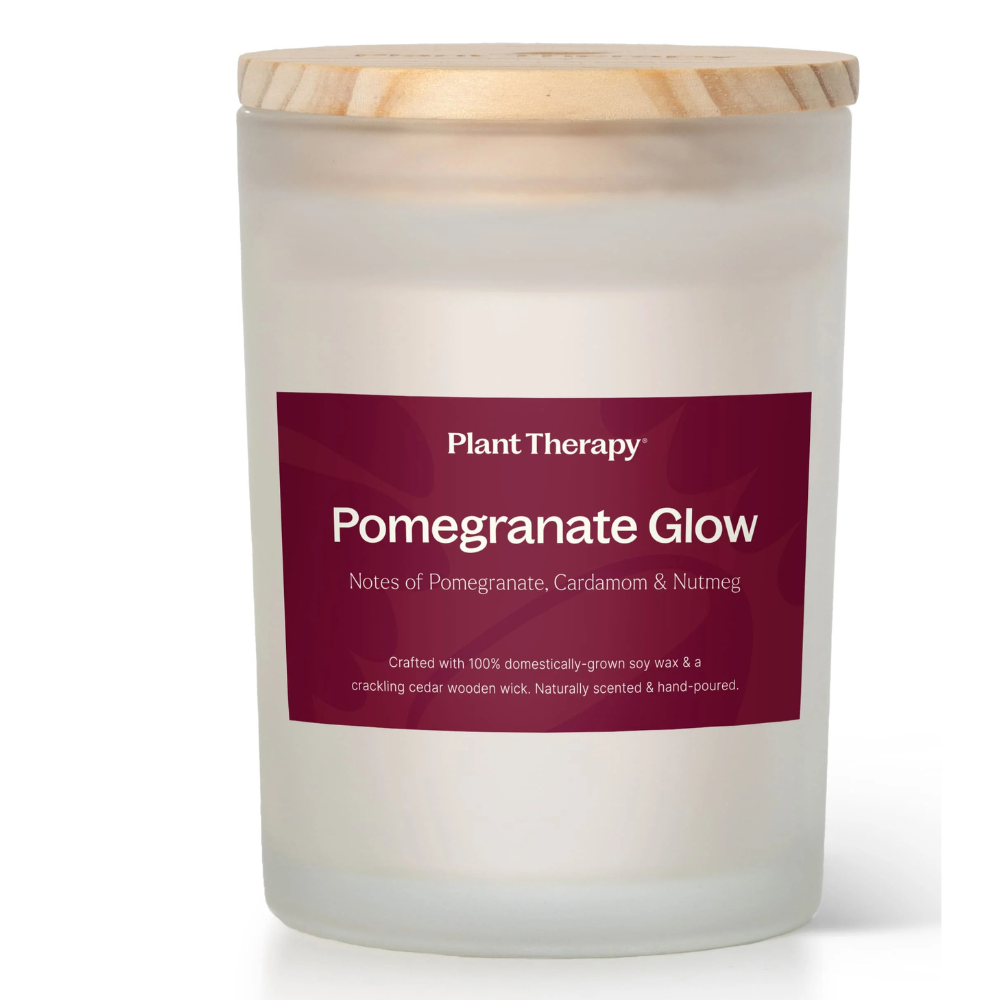 POMEGRANATE GLOW NATURALLY SCENTED CANDLE