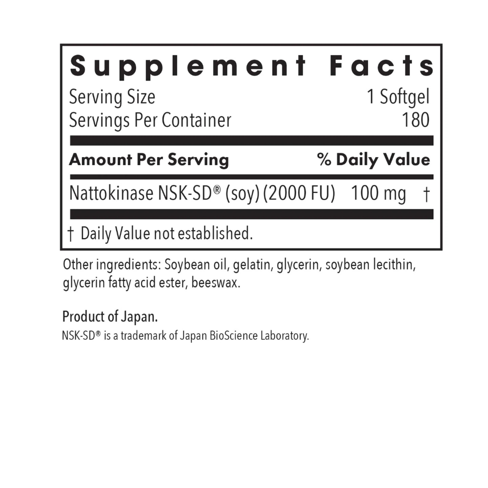 Nattokinase 100 mg NSK-SD