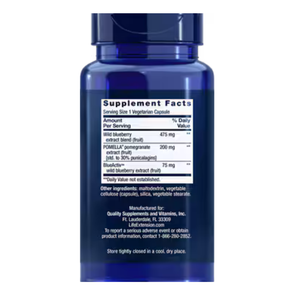 BLUEBERRY EXTRACT AND POMEGRANATE
