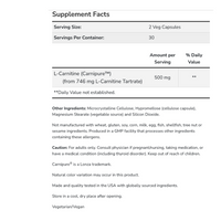 Thumbnail for L-Carnitine 250 mg Veg Capsules