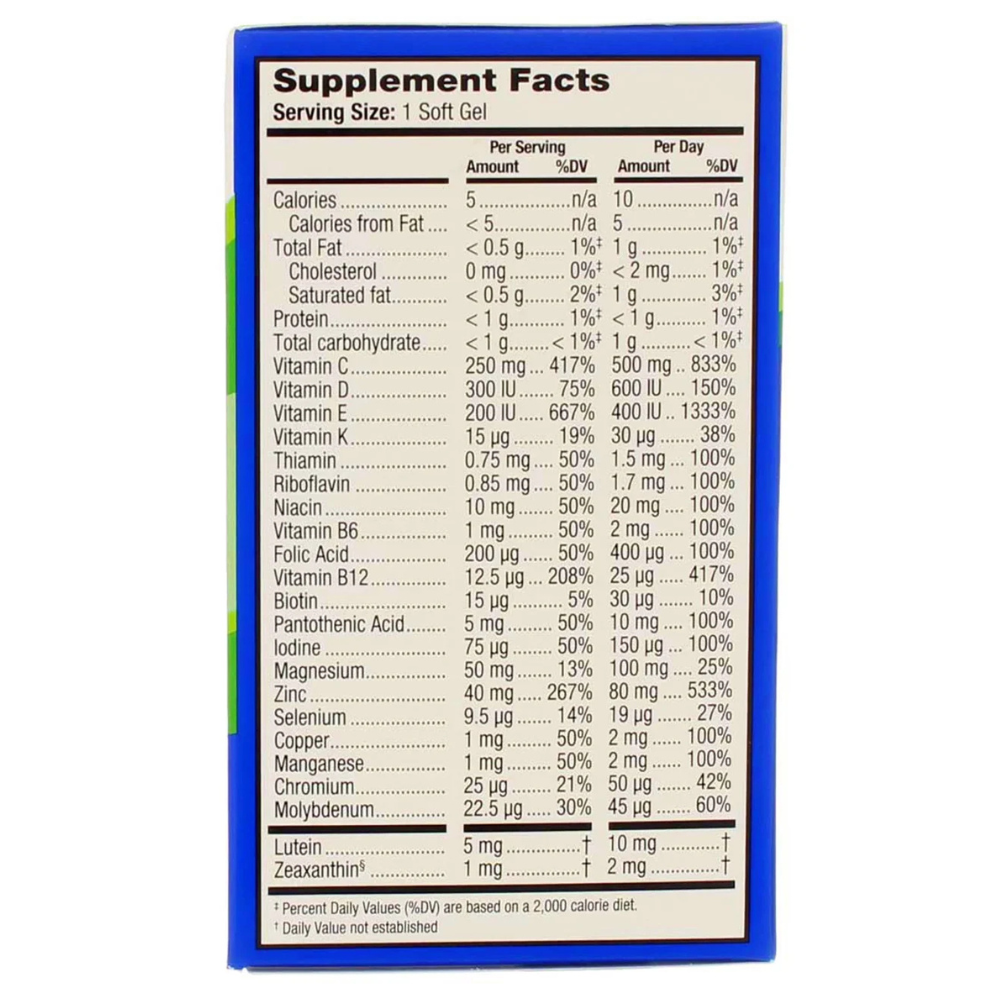 PreserVision AREDS 2 Formula + Multivitamin Supplement