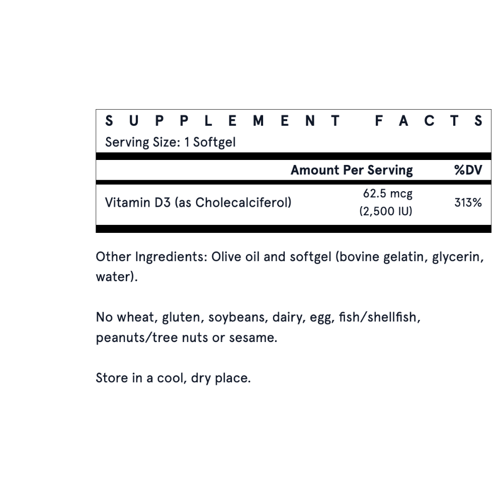 Vitamin D3 - 2500IU