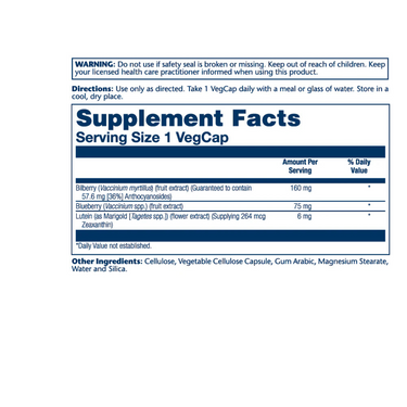 Bilberry & Lutein, One Daily