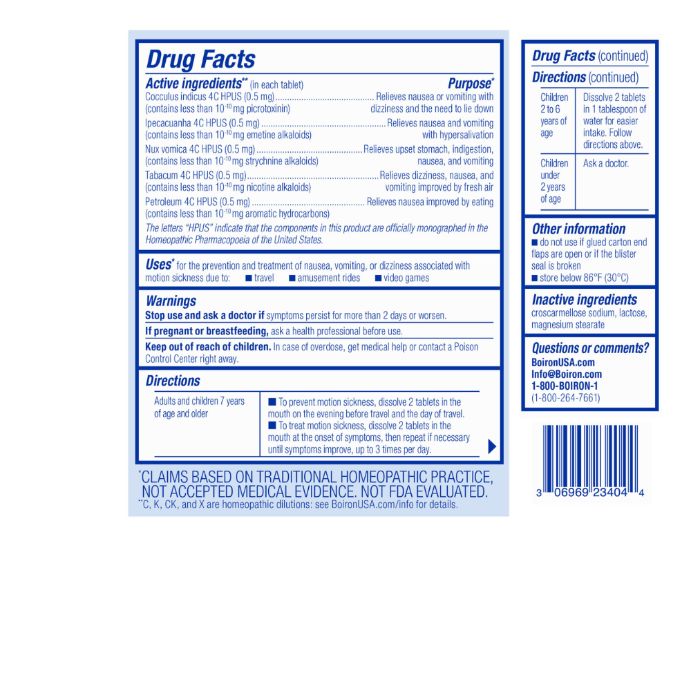 MotionCalm Meltaway Tablets