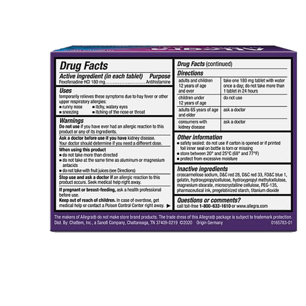 Allegra Allergy 24 Hour Gelcaps