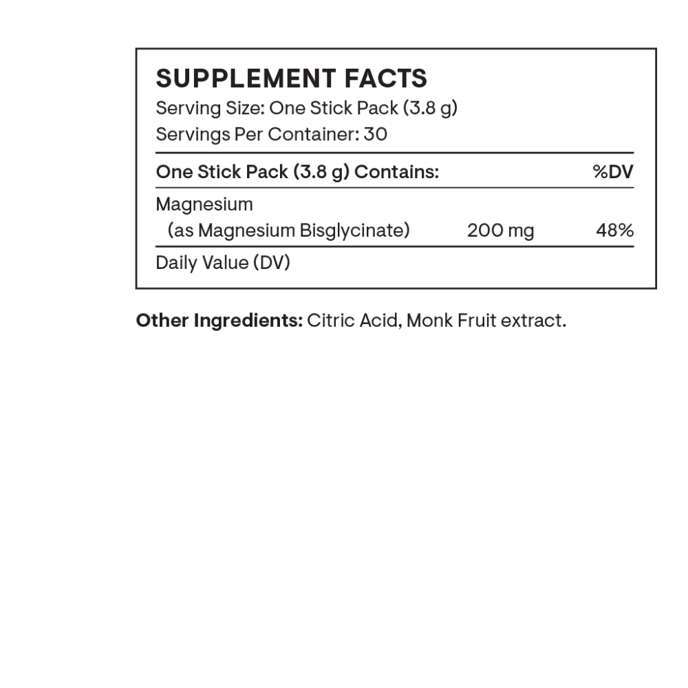 Magnesium Bisglycinate - Travel Packs