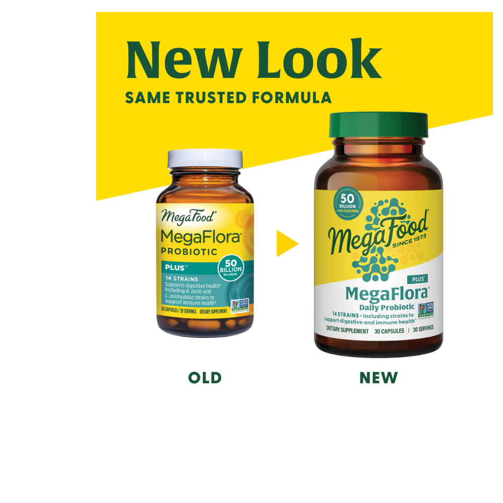 MegaFlora Probiotic Plus - 14 Strains - 50 Billion live cultures