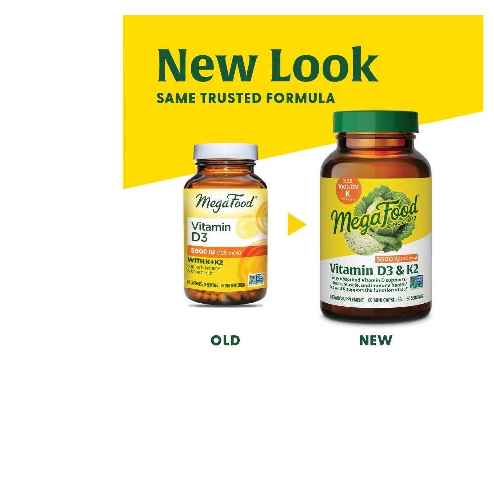 Vitamin D3 5000 IU (125 mcg) plus K & K2