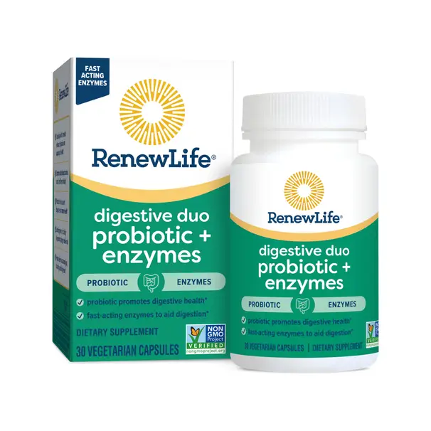 Digestive Duo Probiotic + Multi Enzyme Capsules - Renew Life