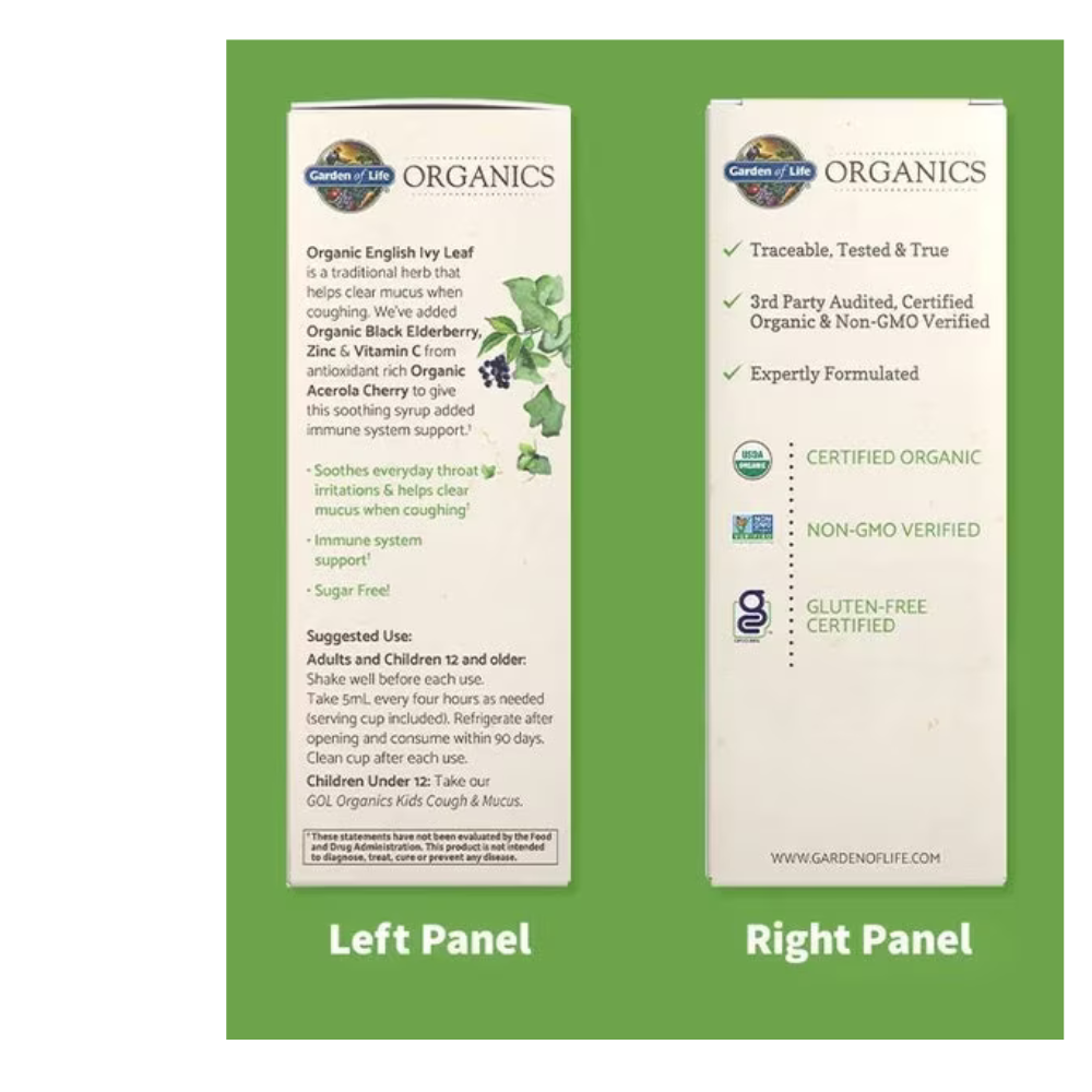 Organics Cough & Mucus Immune Syrup Liquid