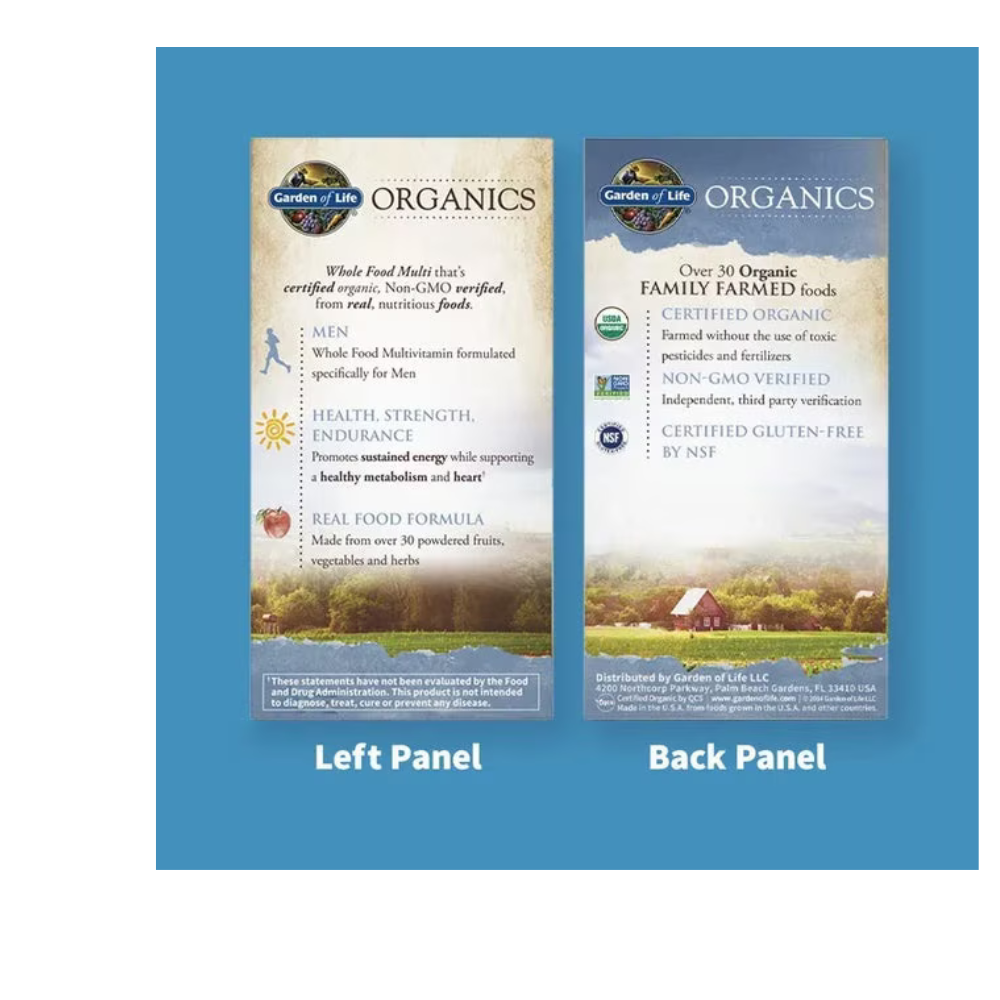 Organics Mens Multi Tablets
