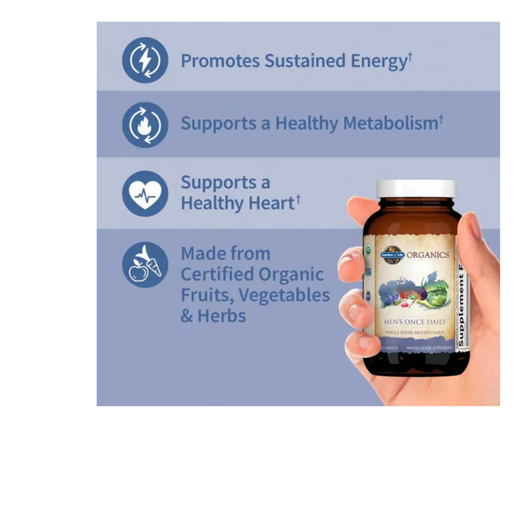 Organics Mens Once Daily Tablets