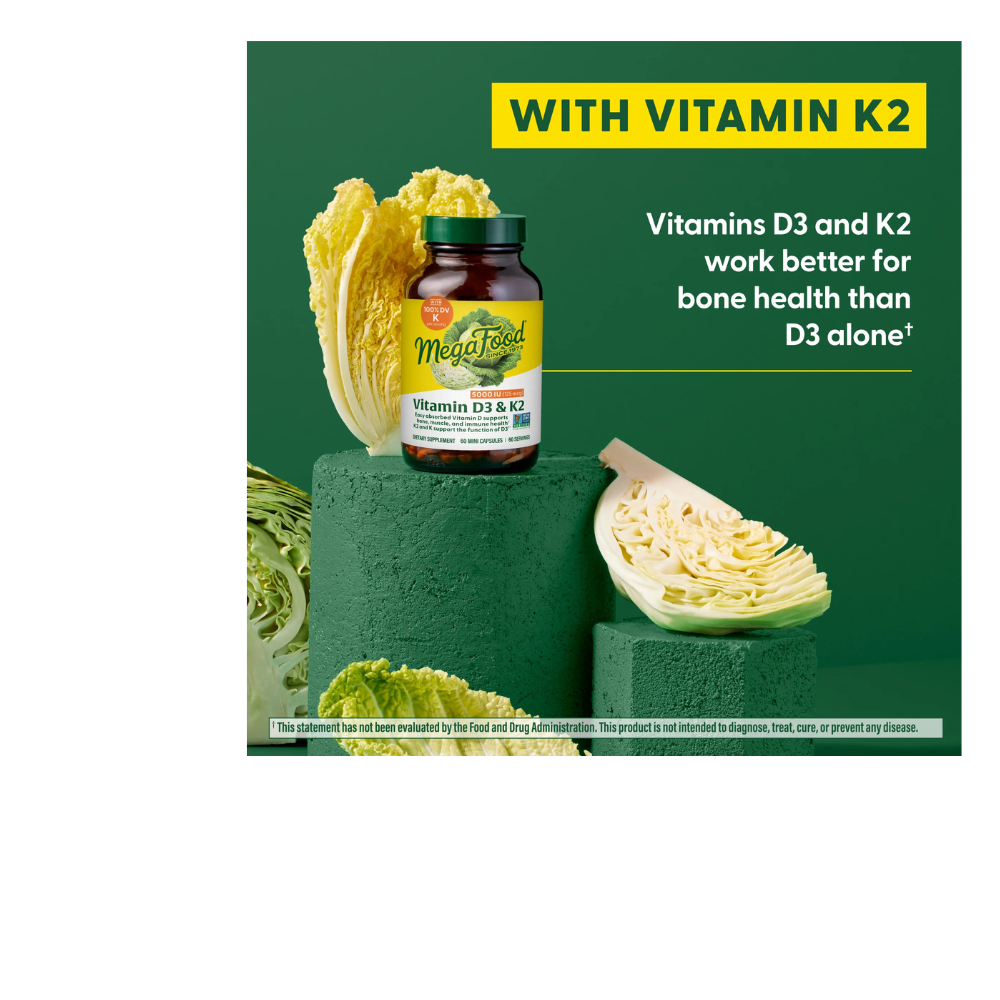 Vitamin D3 5000 IU (125 mcg) plus K & K2