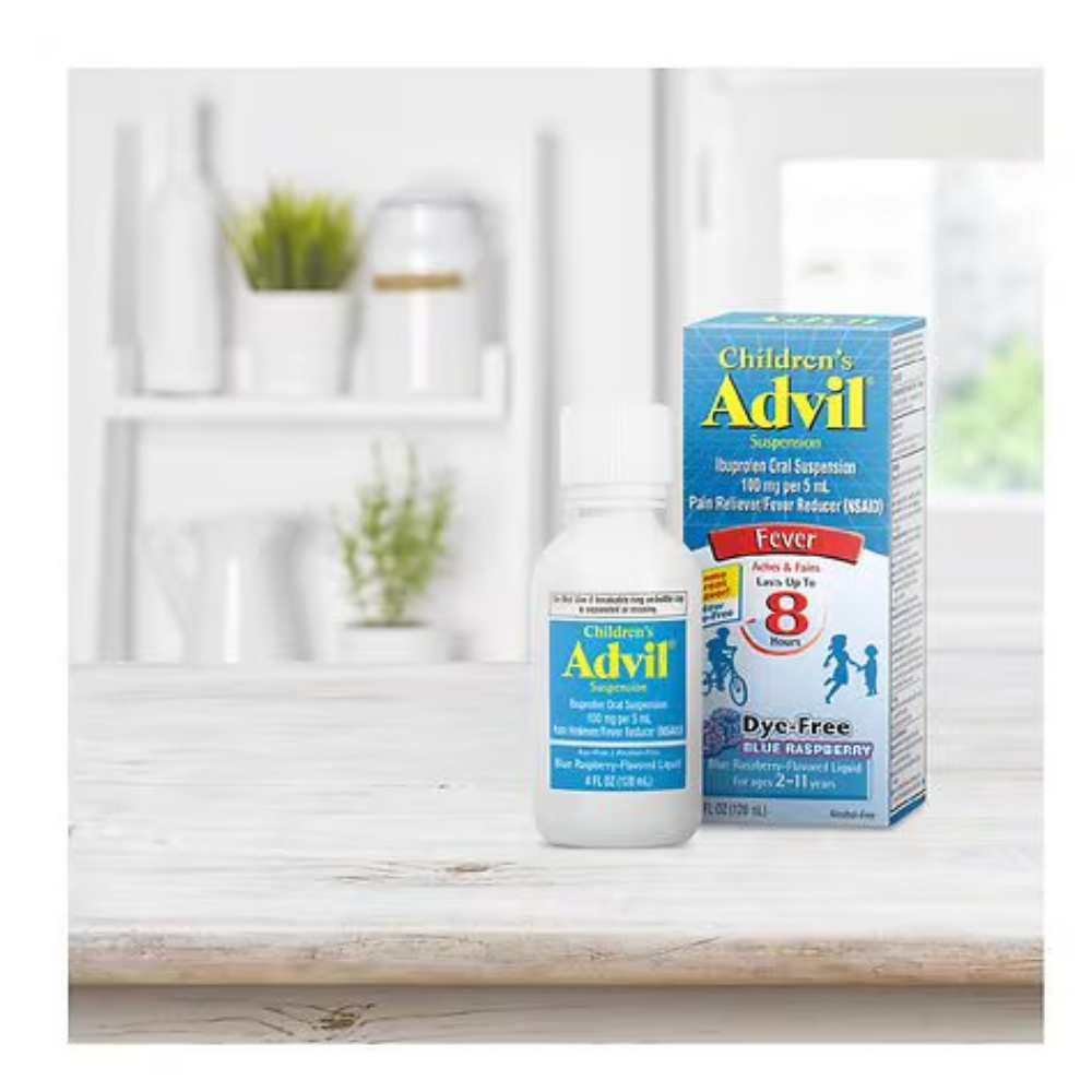Children's Advil Suspension Dye-free Blue Raspberry