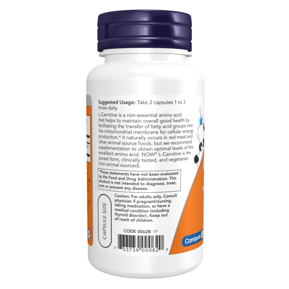 L-Carnitine 250 mg Veg Capsules