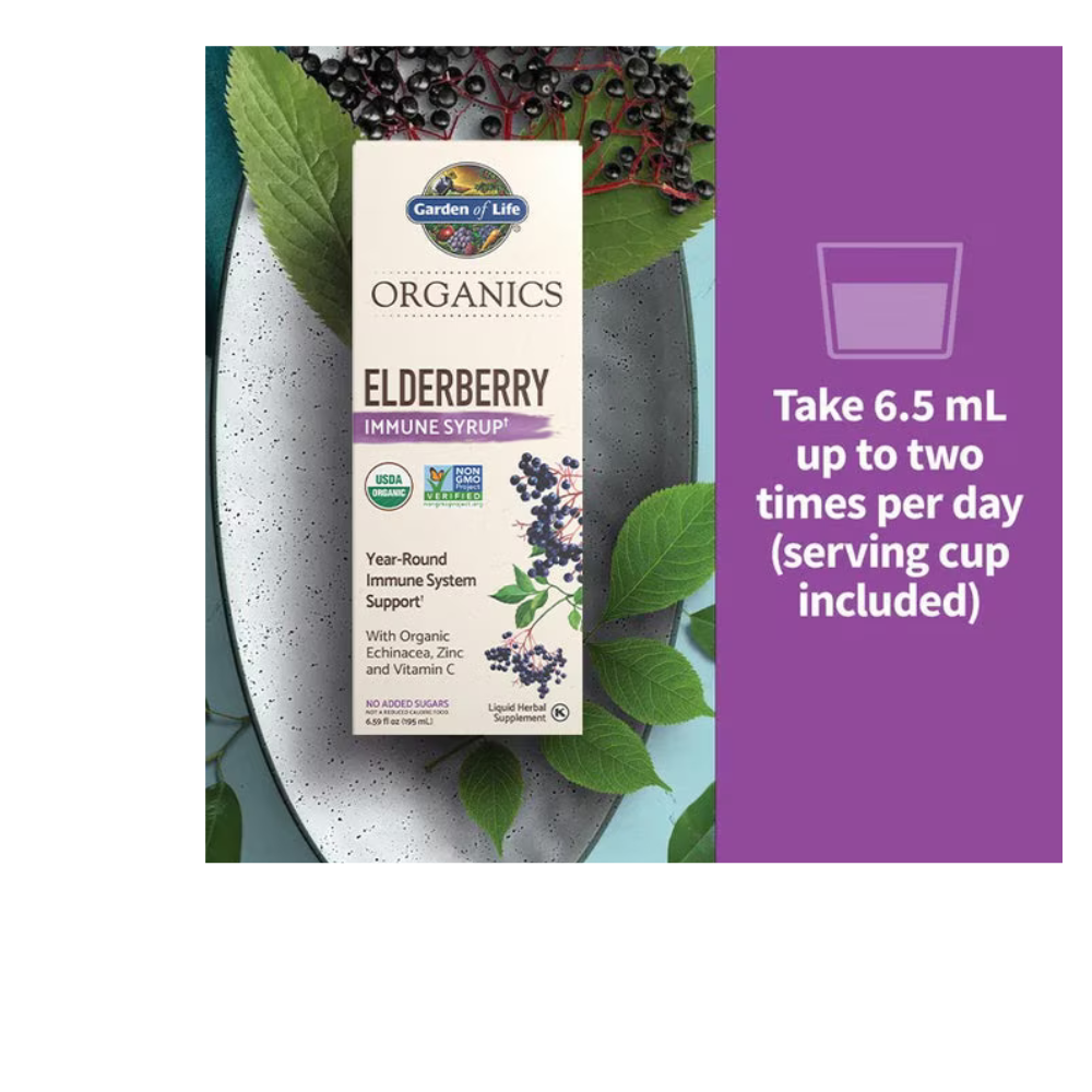 Organics Elderberry Immune Syrup Liquid