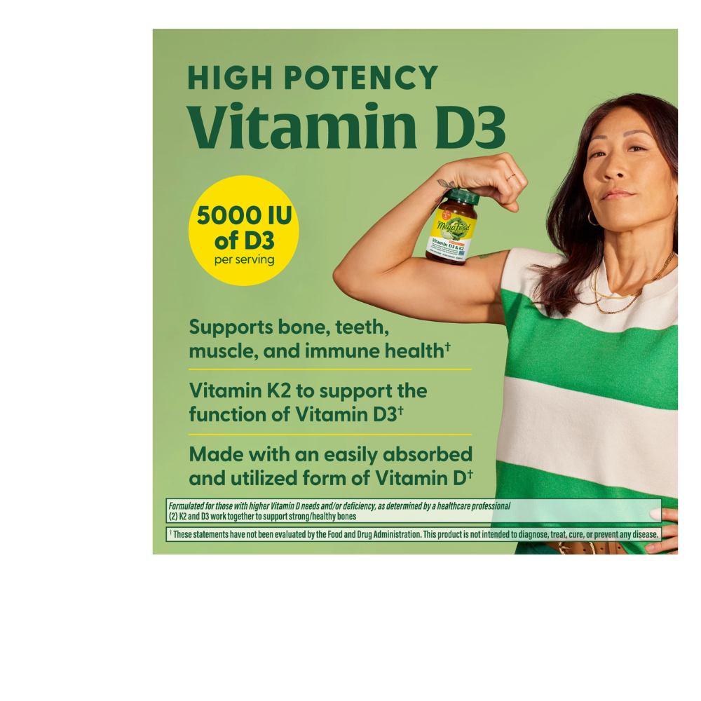 Vitamin D3 5000 IU (125 mcg) plus K & K2