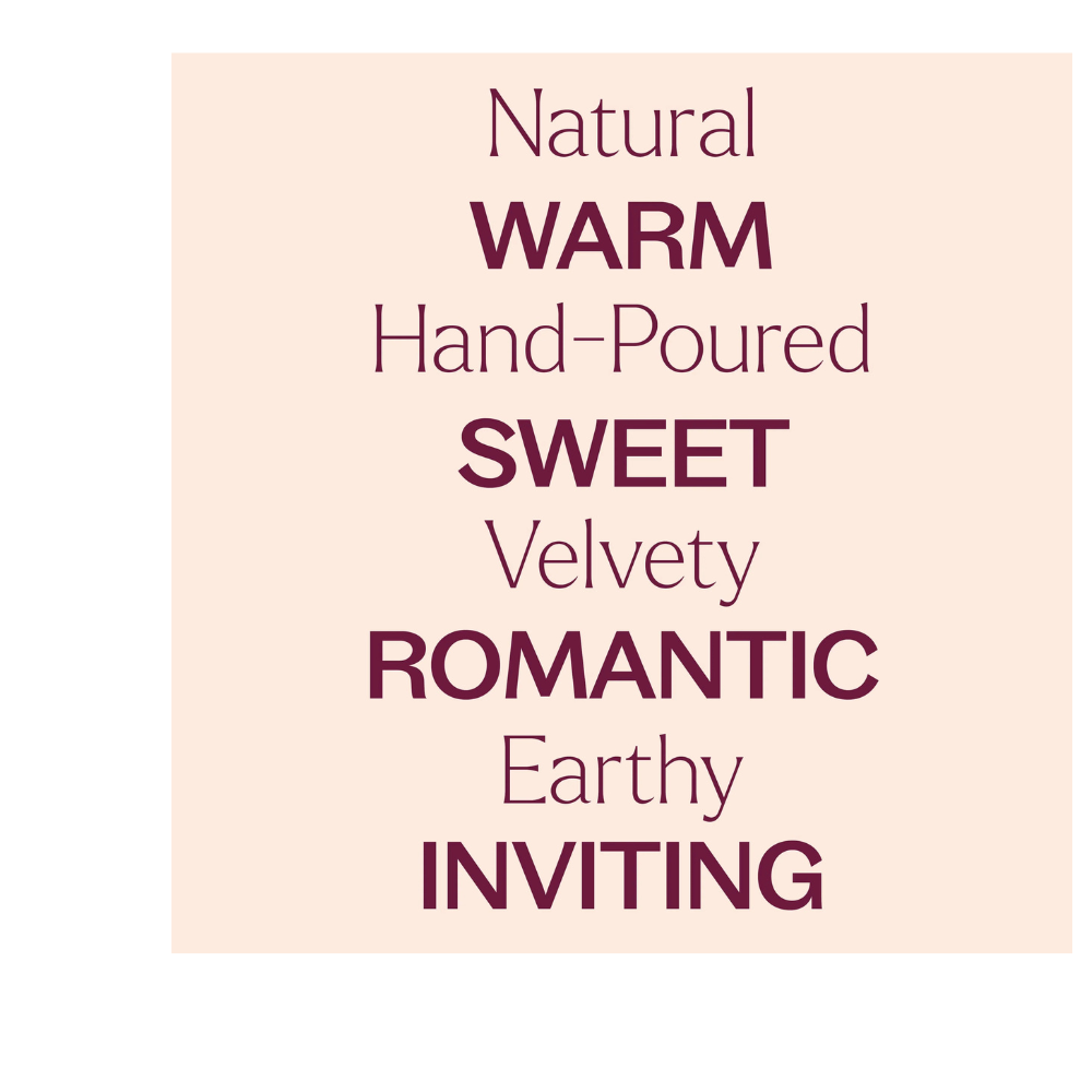 VANILLA AMBER NATURALLY SCENTED CANDLE
