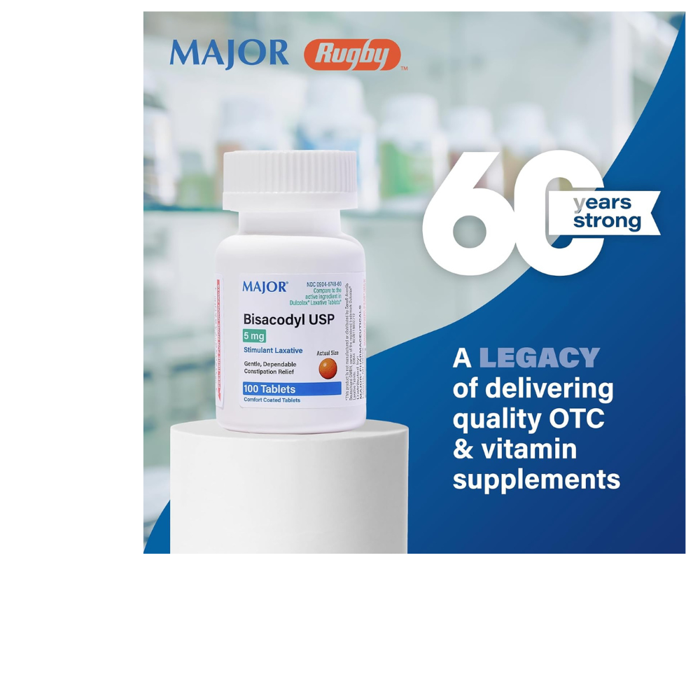 Bisacodyl Stimulant Laxative, 5mg Enteric Coated,