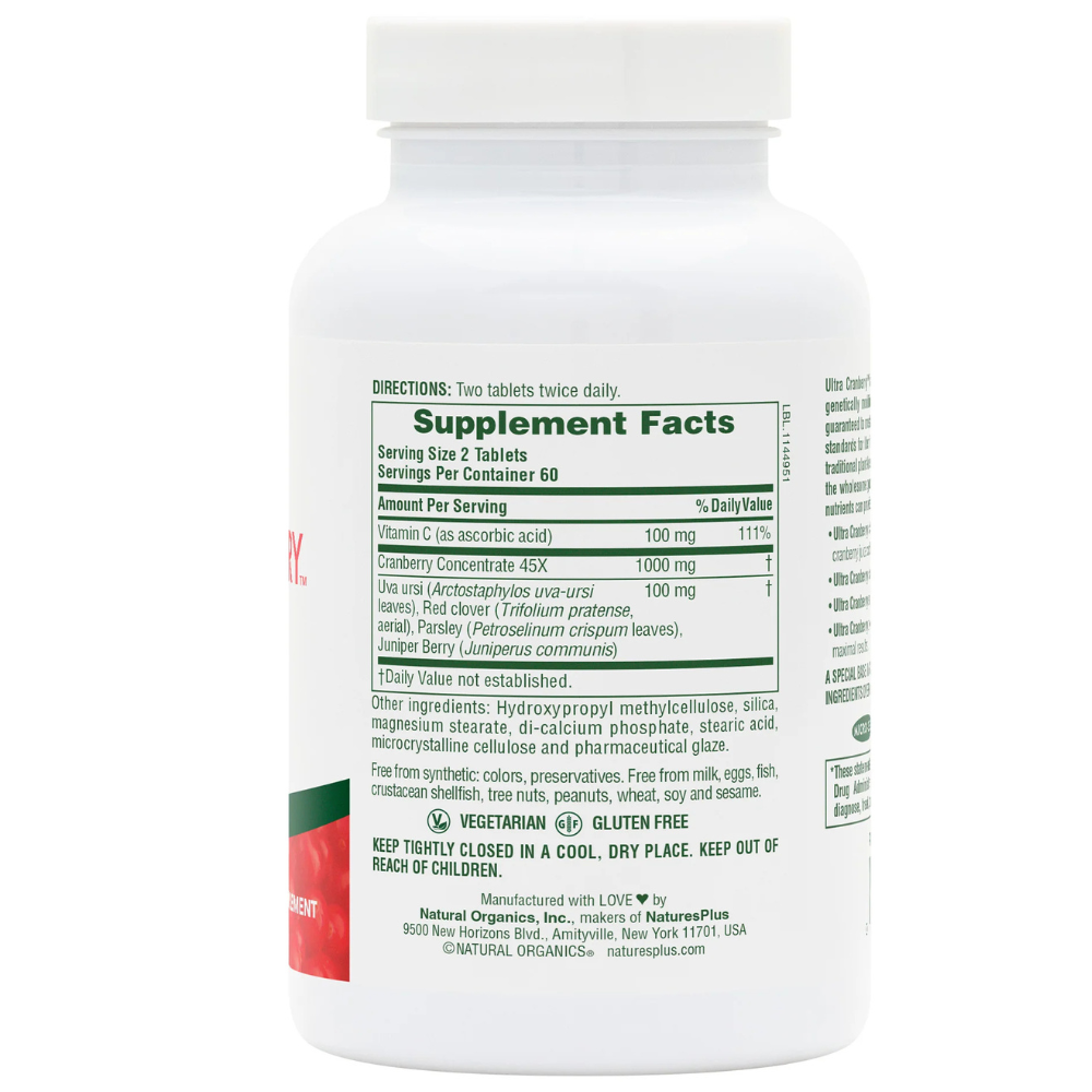 Ultra Cranberry Sustained Release Tablets 1000 mg