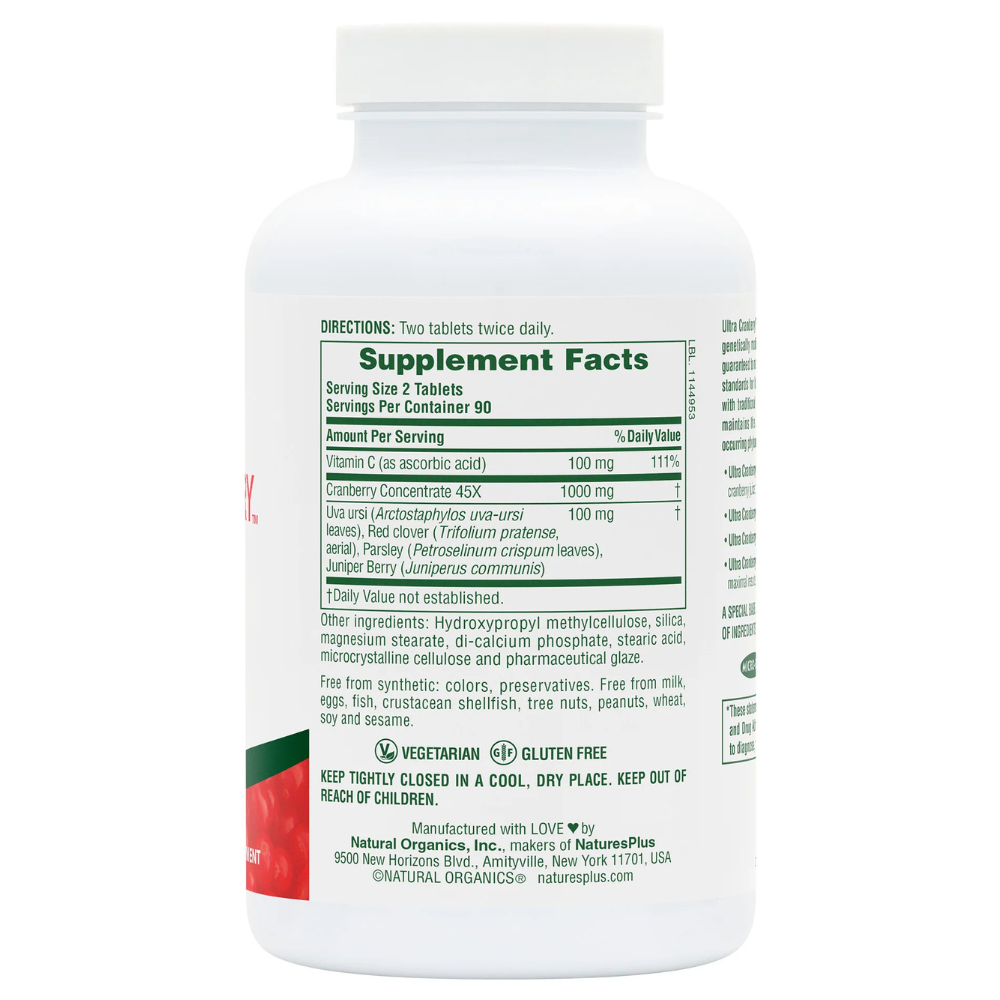 Ultra Cranberry Sustained Release Tablets 1000 mg