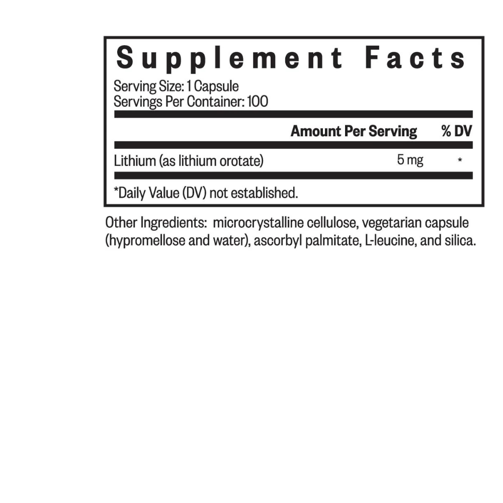Lithium Orotate, 5 mg