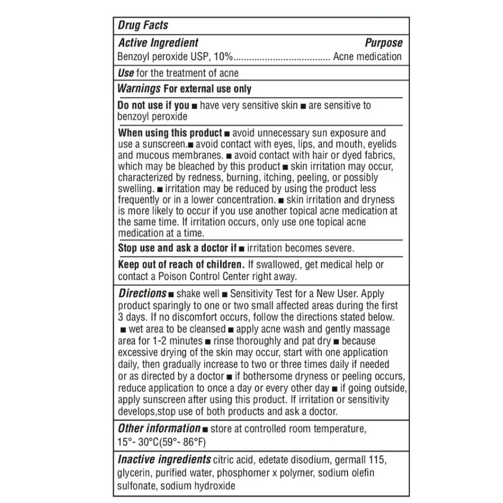 Benzoyl Peroxide - 10%