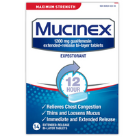 Thumbnail for Maximum Strength Mucinex Extended-Release Bi-Layer Tablets