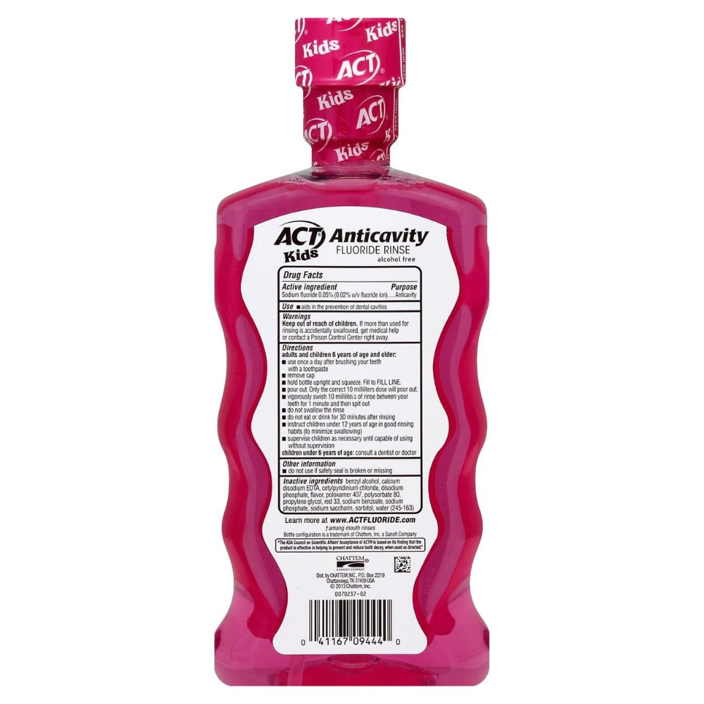 KIDS ANTICAVITY RINSE BUBBLEGUM