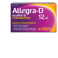 Thumbnail for Allegra-D Allergy & Congestion 12 Hour Tablets