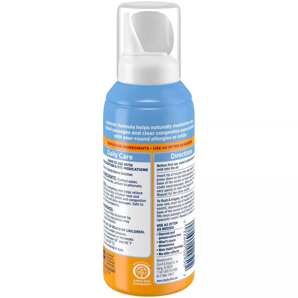 Simply Saline Daily Care Instant Relief for Everyday Congestion