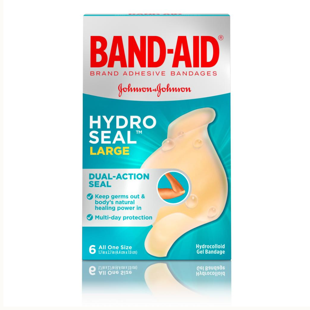 BAND-AID Brand HYDRO SEAL Large Hydrocolloid Bandages