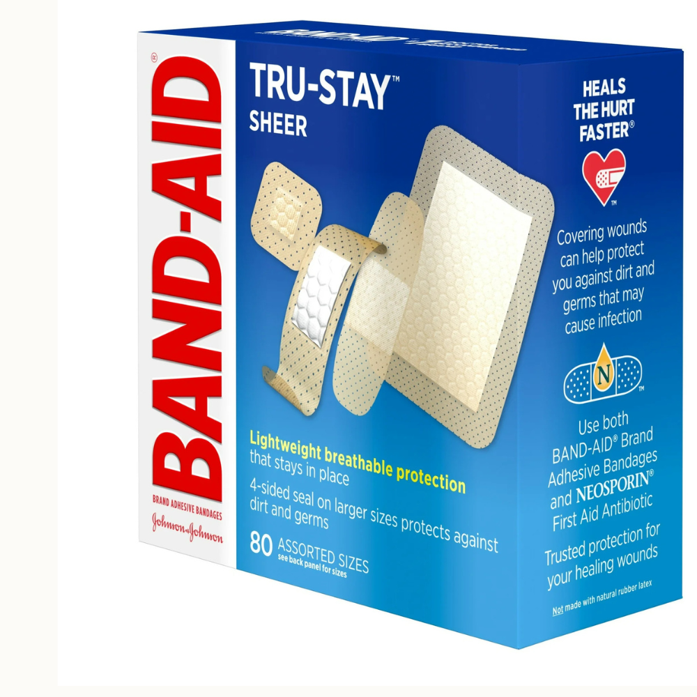 BAND-AID Brand TRU-STAY Sheer Adhesive Bandages