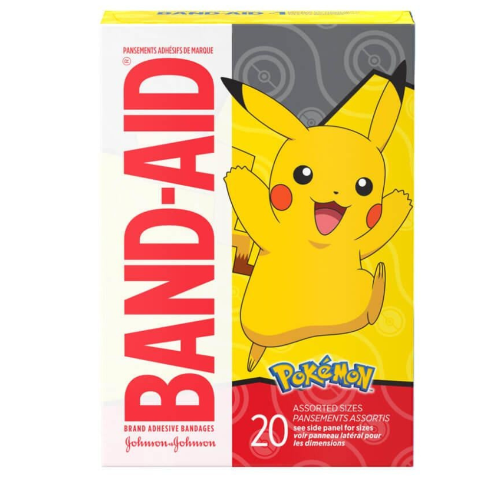 BAND-AID Brand Adhesive Bandages, featuring Pokémon