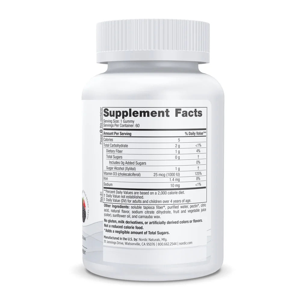 Zero Sugar Vitamin D3 Gummies