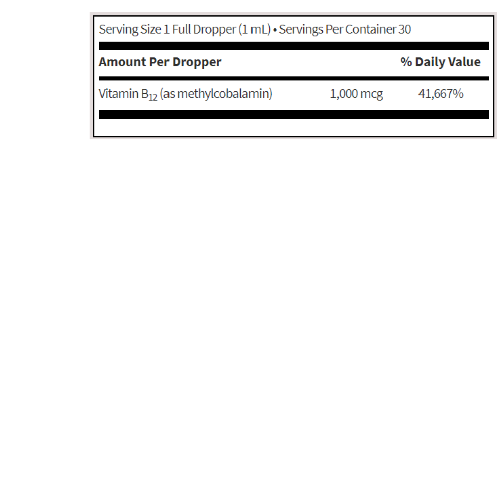 B12 Liquid (Methylcobalamin) (1 mg)