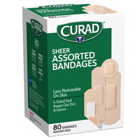 Thumbnail for Sheer Bandages, Assorted Sizes, 80 count