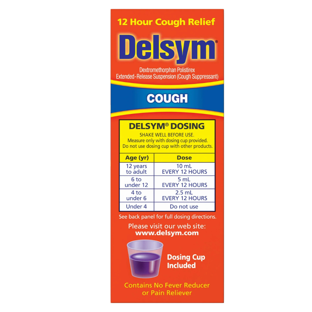 Delsym 12 Hour Grape Flavored Cough Liquid