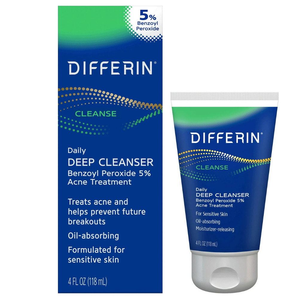 Differin Daily Deep Cleanser Face Wash for Acne Prone Skin