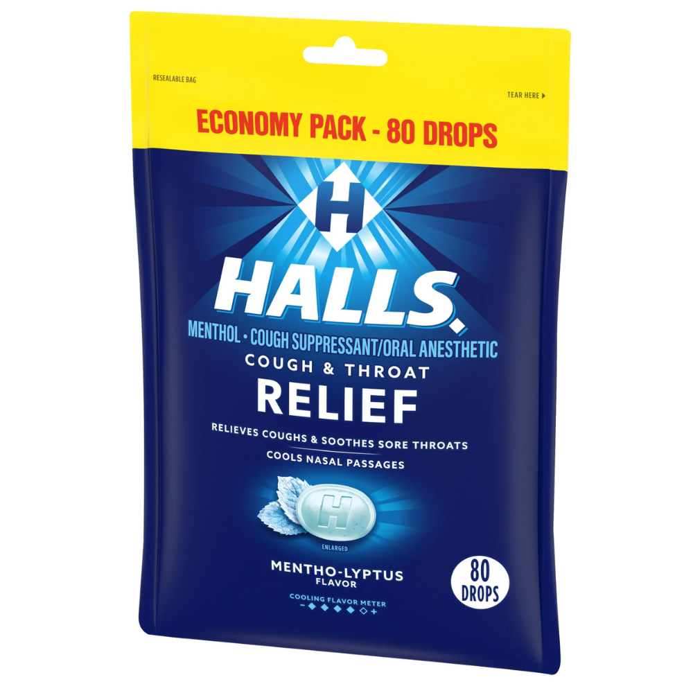 HALLS Relief Mentho-Lyptus Cough Drops, Economy Pack