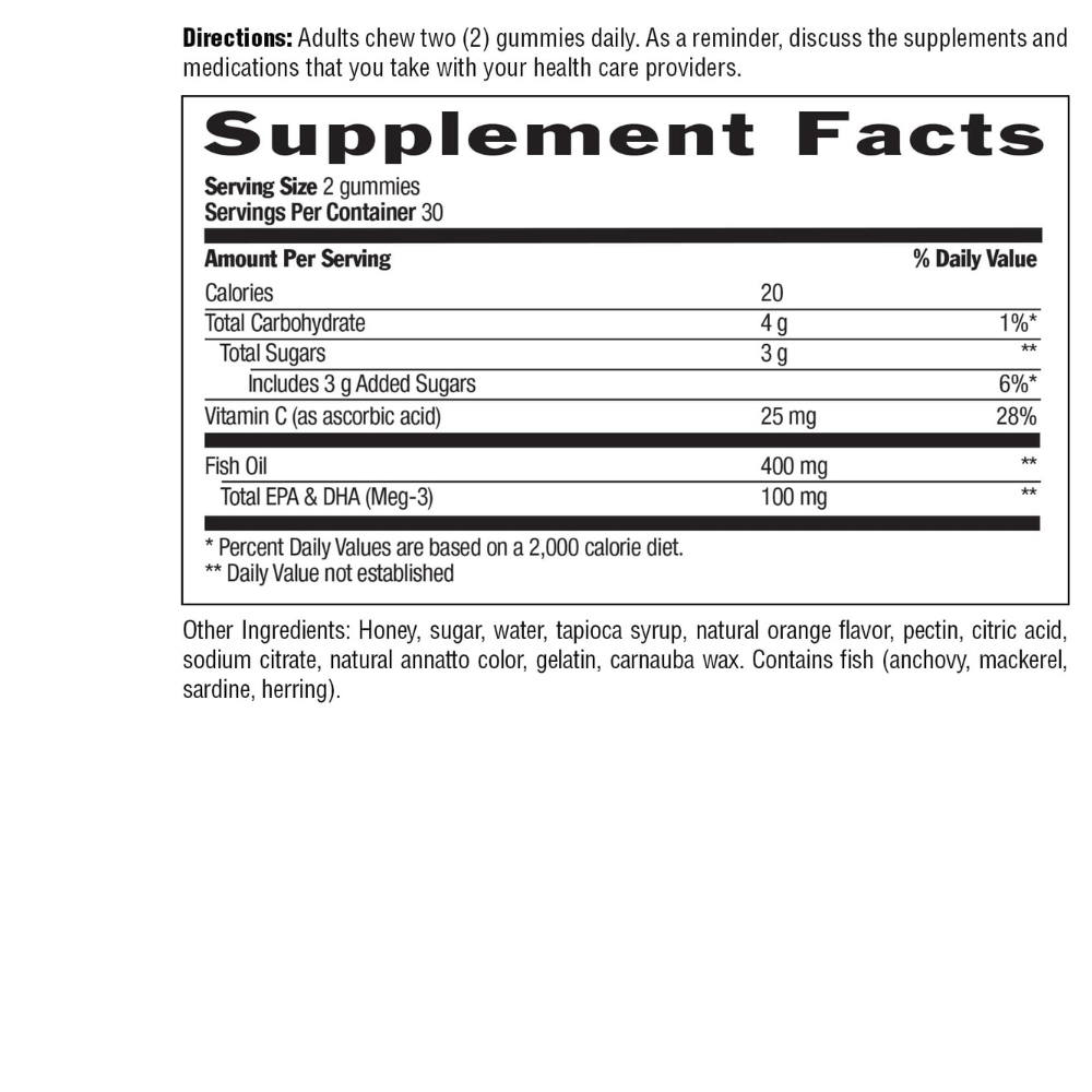 Omega 3 Honey Gummies